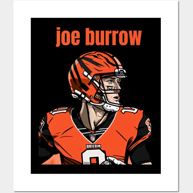 joe burrow cute graphic design Wall Art by Nasromaystro